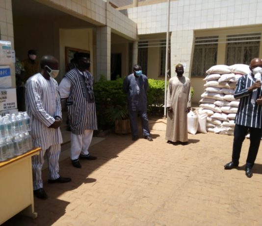 Le Conseil régional du Centre joue sa partition afin de briser la chaîne de transmission du COVID 19 au Burkina FASO.